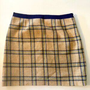 Boden Wool Plaid Tweed Preppy Skirt Size 10